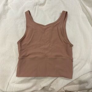 lululemon athletica Tan Ribbed Tank Top